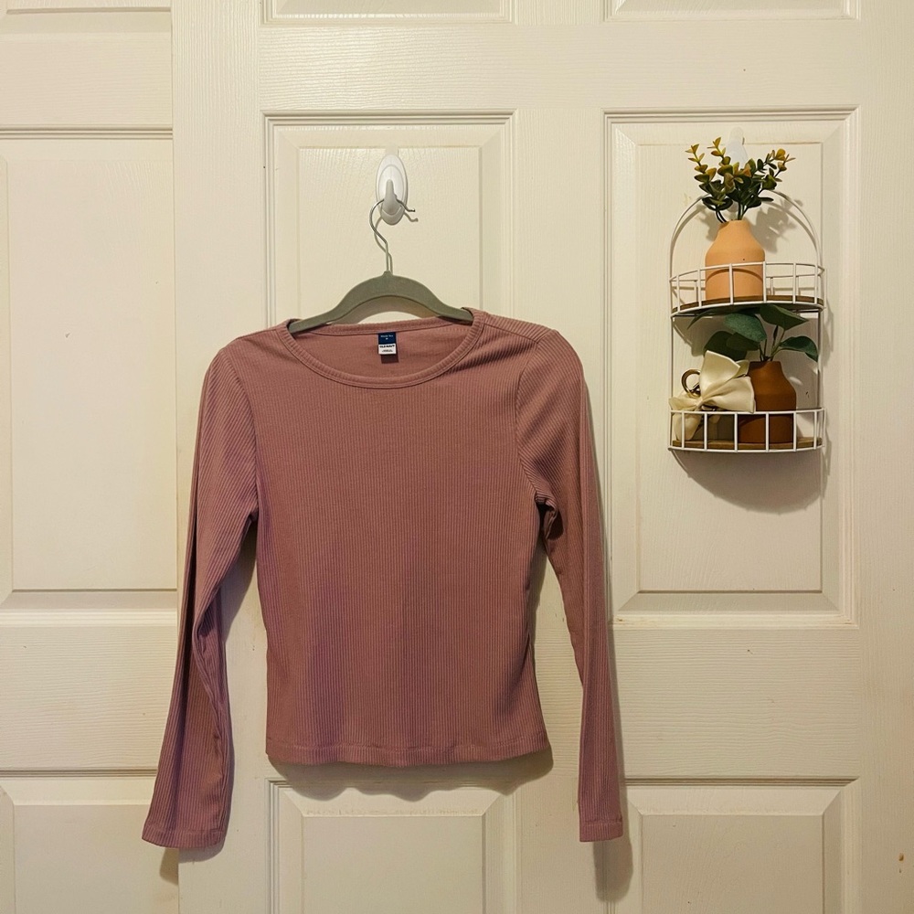 Old Navy Mauve Long Sleeve Top